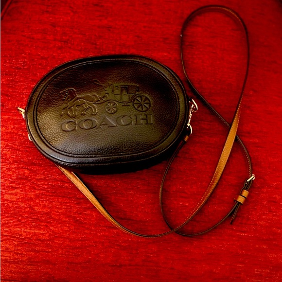 Coach Handbags - Coach Black Leather Crossbody Bag